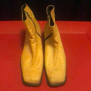 Gianni Bravo Peach Leather Ostrich Boot